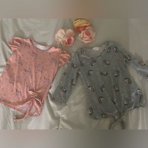 Beautiful girl Unicorn tops size 6